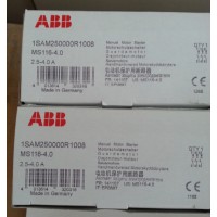 ABB MPCB MS116-4 1SAM250000R1008 1.5KW 2.5-4A 75kA ABB MPCB MS116-4 1SAM250000R1008 1.5KW 2.5-4A 75kA