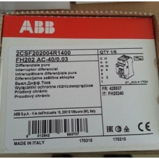 ABB RCCB FH202 AC-40/0.03 2CSF202004R1400 40A 2P 30mA AC Type