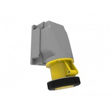 BEMIS CEE INDUSTRIAL ANGLED SURFACE SOCKET BC1-4303-7535 110V 63A 2P+E IP67 BEMIS CEE INDUSTRIAL ANGLED SURFACE SOCKET BC1-4303-7535 110V 63A 2P+E IP67
