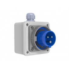 BEMIS CEE INDUSTRIAL SURFACE MOUNTED PLUG BC1-3403-7210 220V 32A 2P+E IP67 BEMIS CEE INDUSTRIAL SURFACE MOUNTED PLUG BC1-3403-7210 220V 32A 2P+E IP67