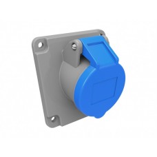 BEMIS CEE INDUSTRIAL ANGLED PANEL MOUNTED SOCKET BC1-1403-2420 220V 16A 2P+E IP44 BEMIS CEE INDUSTRIAL ANGLED PANEL MOUNTED SOCKET BC1-1403-2420 220V 16A 2P+E IP44