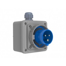 BEMIS CEE INDUSTRIAL SURFACE MOUNTED PLUG BC1-1403-7210 220V 16A 2P+E IP67 BEMIS CEE INDUSTRIAL SURFACE MOUNTED PLUG BC1-1403-7210 220V 16A 2P+E IP67