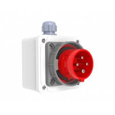 BEMIS CEE INDUSTRIAL SURFACE MOUNTED PLUG BC1-1504-7210 380V 16A 3P+E IP67 BEMIS CEE INDUSTRIAL SURFACE MOUNTED PLUG BC1-1504-7210 380V 16A 3P+E IP67