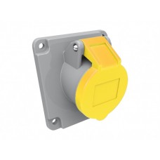 BEMIS CEE INDUSTRIAL ANGLED PANEL MOUNTED SOCKET BC1-1303-2420 110V 16A 2P+E IP44 BEMIS CEE INDUSTRIAL ANGLED PANEL MOUNTED SOCKET BC1-1303-2420 110V 16A 2P+E IP44