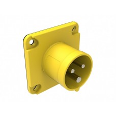 BEMIS CEE INDUSTRIAL PANEL MOUNTED PLUG BC1-1303-2114 110V 16A 2P+E IP44 BEMIS CEE INDUSTRIAL PANEL MOUNTED PLUG BC1-1303-2114 110V 16A 2P+E IP44