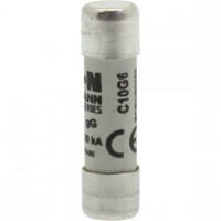 EATON CYLINDRICAL FUSE C10G6 6A 500V AC 120kA 10x38 EATON CYLINDRICAL FUSE C10G6 6A 500V AC 120kA 10x38