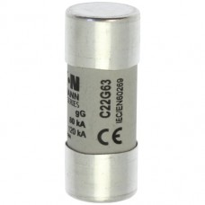 EATON CYLINDRICAL FUSE C22G63 63A 690V AC 80kA 22x58 EATON CYLINDRICAL FUSE C22G63 63A 690V AC 80kA 22x58
