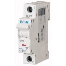 EATON MCB PL7-B1/1 165052 1A 1P 10kA B EATON MCB PL7-B1/1 165052 1A 1P 10kA B