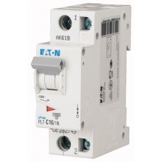 EATON MCB PL7-B1/1N 165214 1A 1P+N 10kA B EATON MCB PL7-B1/1N 165214 1A 1P+N 10kA B