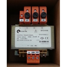 ELEKTRA CONTROL TRANSFORMER ETC-0025 25VA 220/24V AC ELEKTRA CONTROL TRANSFORMER ETC-0025 25VA 220/24V AC