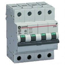GE MCB G34C10 674434 10A 4P 3kA C GE MCB G34C10 674434 10A 4P 3kA C
