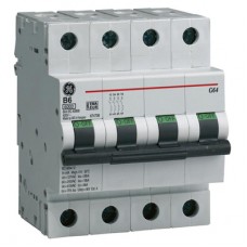 GE MCB G64B06 674736 6A 4P 6kA B GE MCB G64B06 674736 6A 4P 6kA B