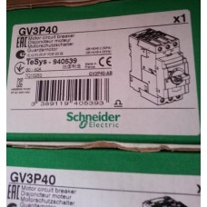 SCHNEIDER MPCB GV3P40 18.5KW 30-40A 50kA