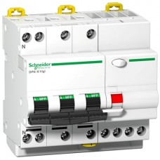 SCHNEIDER RCBO Acti9 iDPN N Vigi A9D41710 10A 3P+N 6kA C Curve 300mA AC Type