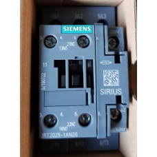 SIEMENS CONTACTOR 3RT2028-1AB00 18.5KW 38A AC3 60A AC1 24V AC 50 Hz Coil 1NO+1NC Aux.